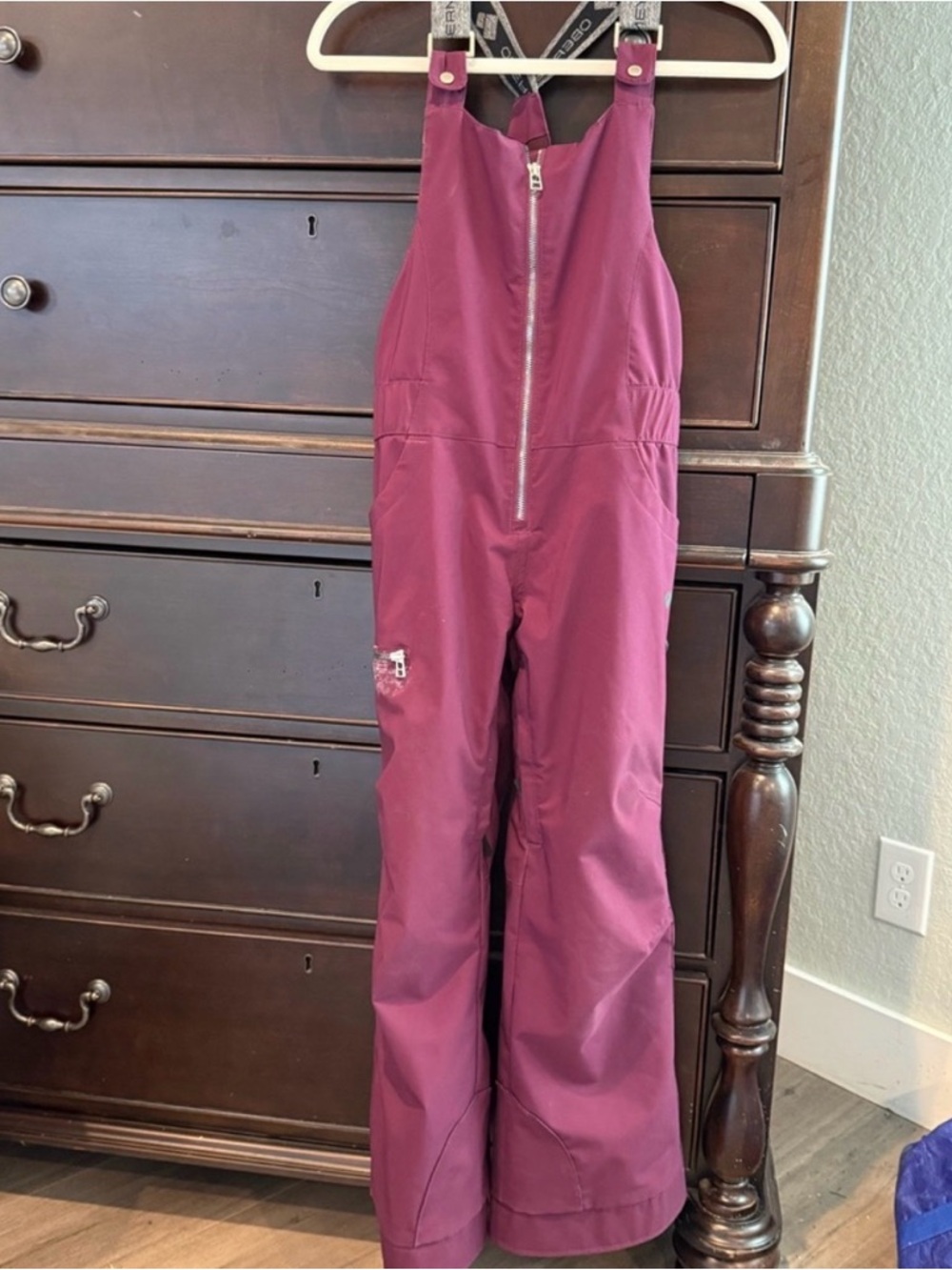 Obermeyer Girls Maroon Ski Bib